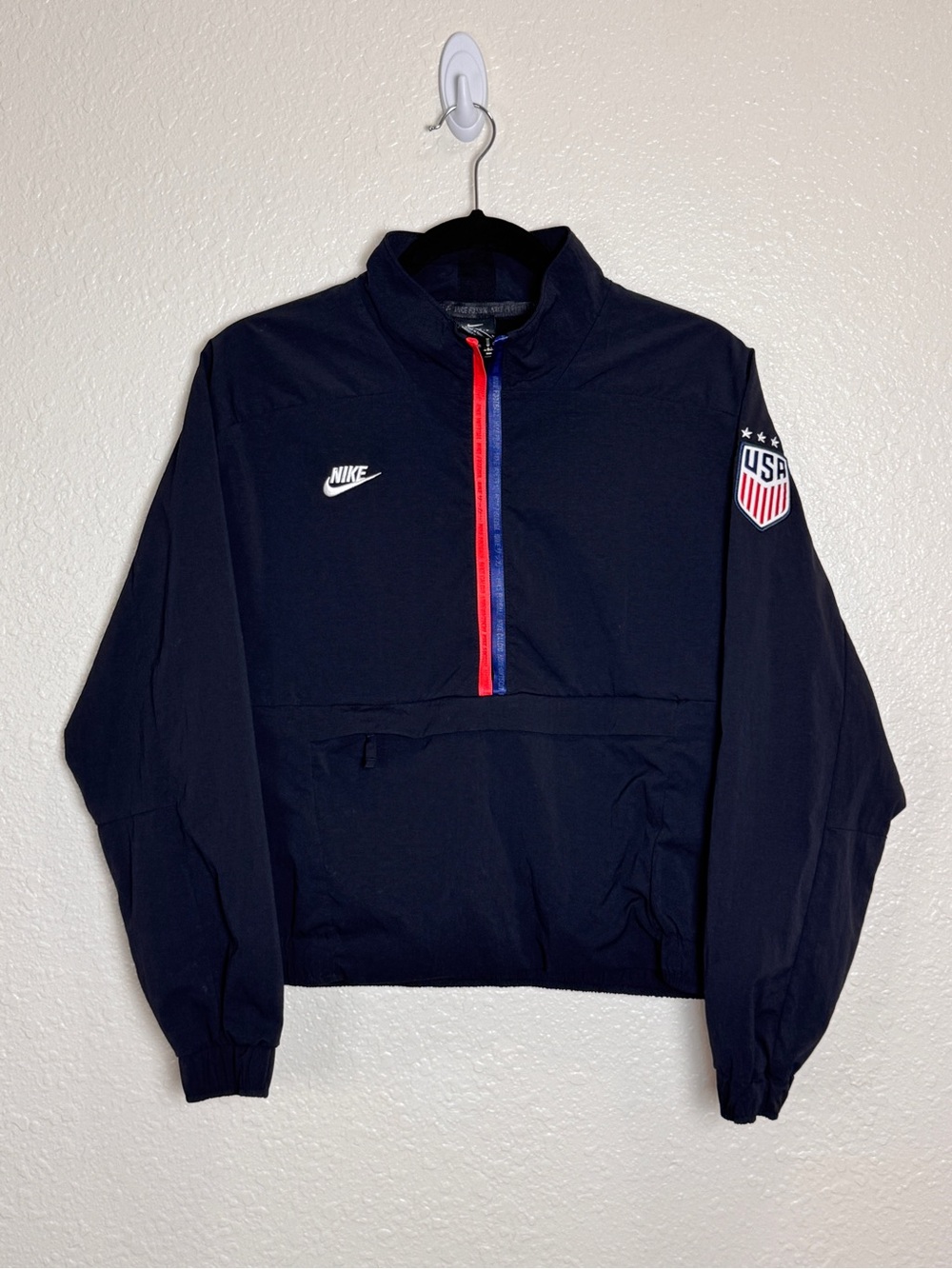 Nike USA USWNT Midlayer 1/4 Zip Windbreaker Soccer Jacket Olympics Women Medium